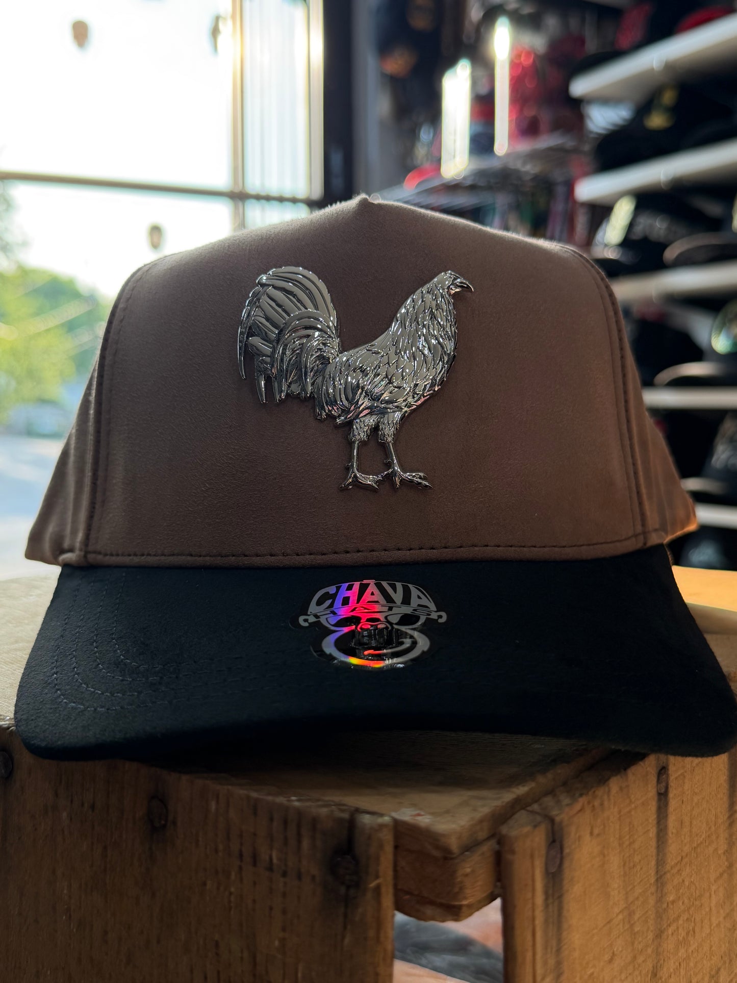 Chava Hats Silver Rooster