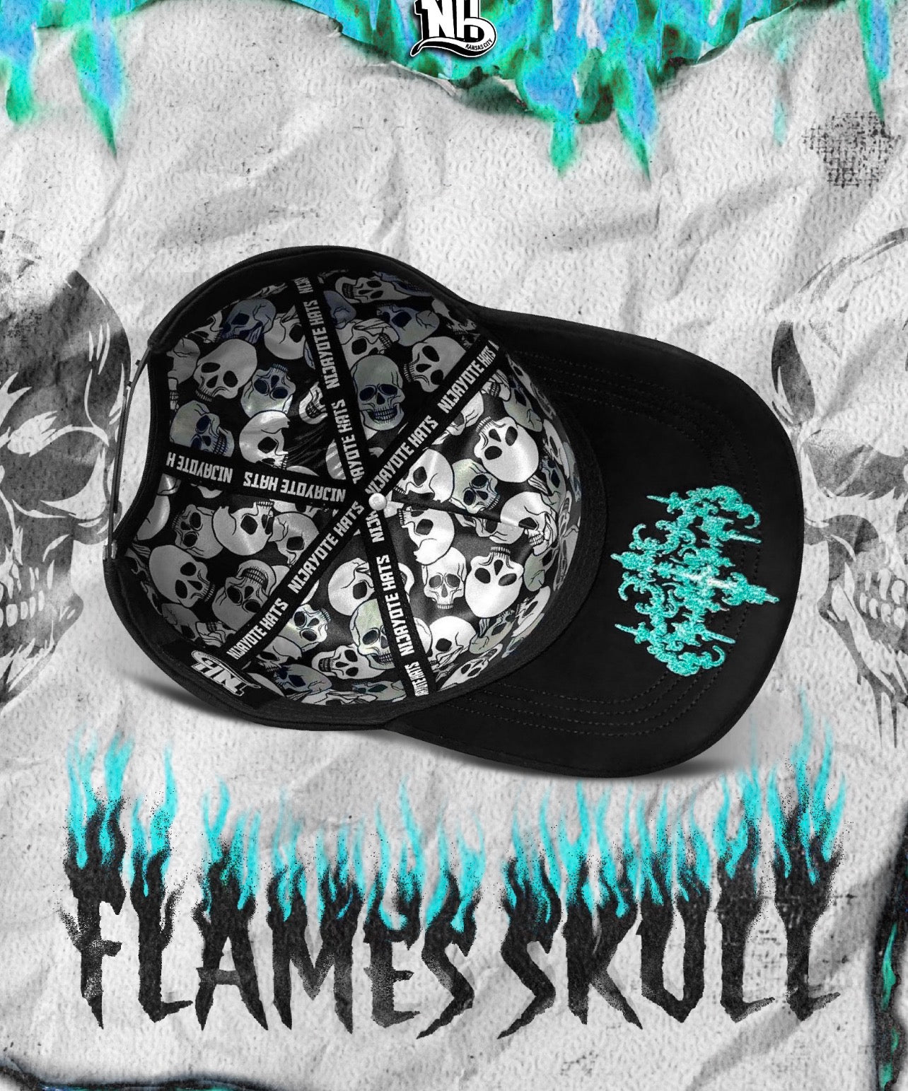 FLAMES  SKULL