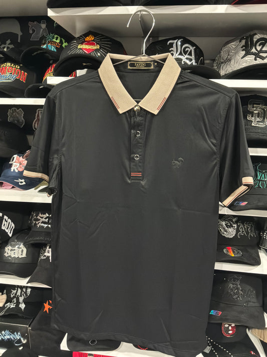 Black/kaki polo